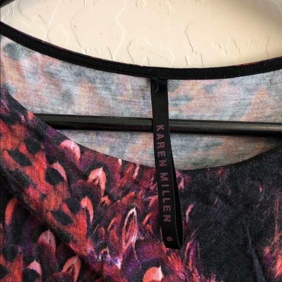 KAREN millen ruched print dress - Picture 7 of 8